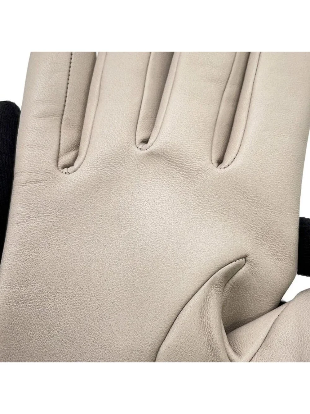 Hermes Glove Stitch Lambskin 7.5 Gloves Initials Included